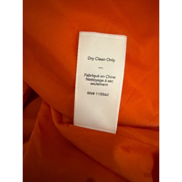 Elizabeth & James Orange Sleeveless Fit & Flare Dress Size 2 Polyester Viscose B - Picture 6 of 6